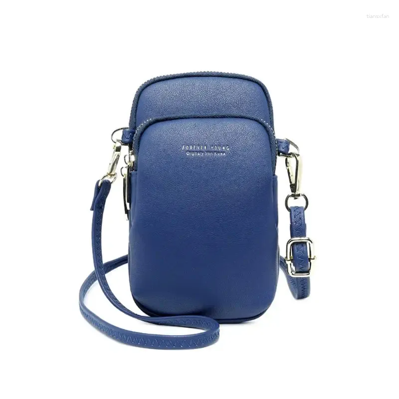 Shoulder Bags Simple Multifunction Crossbody Cell Phone Bag Pure Color Card Holder 28GD