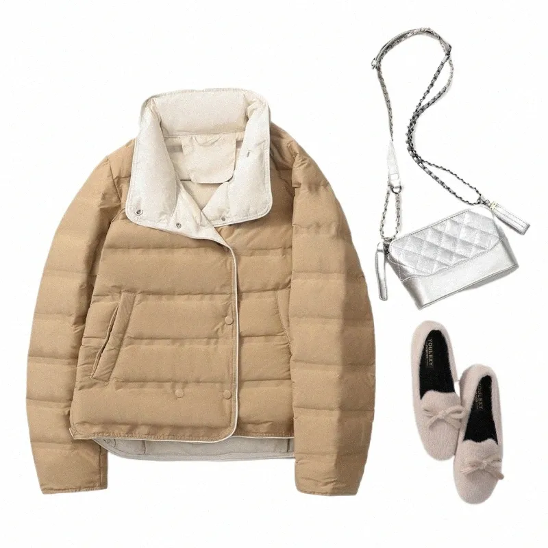 AFZ Women's Lightweight Puffer Jacket – 90% Duck Down, Waterproof, Quilted, For Fall & Winter