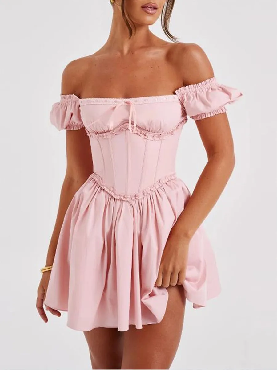 Corset dress short hot sale