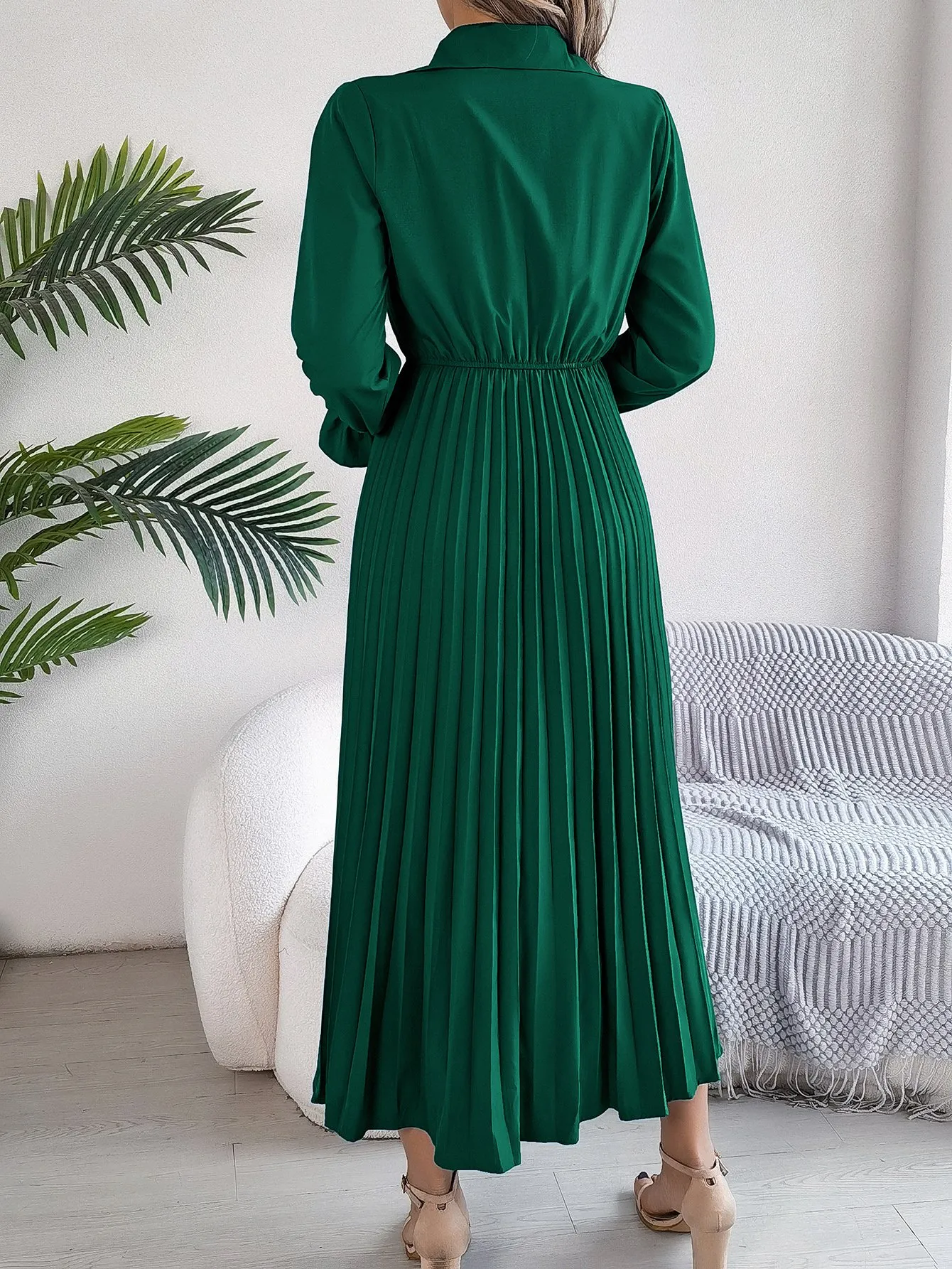 strapless open back dress Moon Lily One Shoulder Maxi Dress Black Floral main image 0