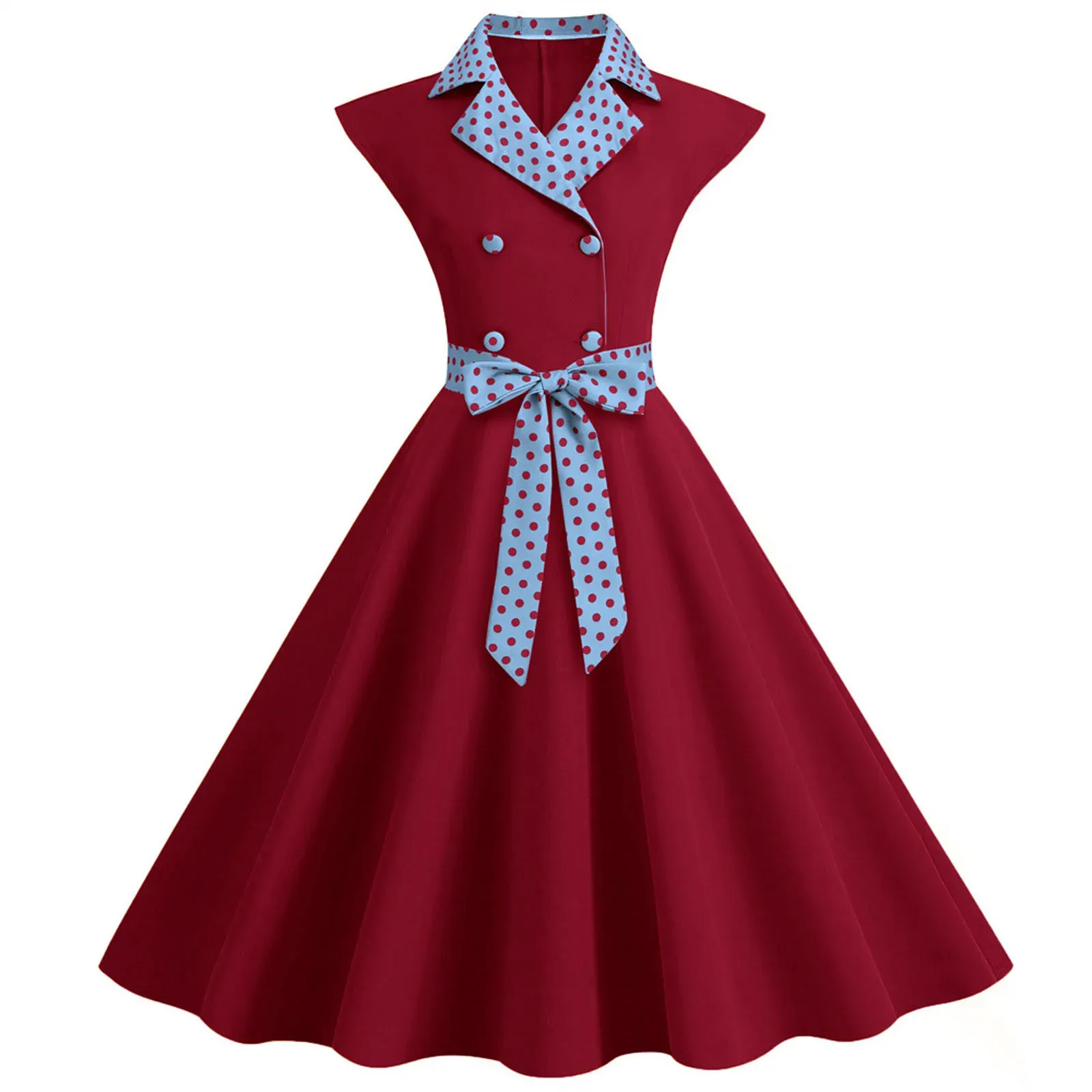 Retro Plaid Vintage Office Lady Summer Dress | 50s 60s 70s
