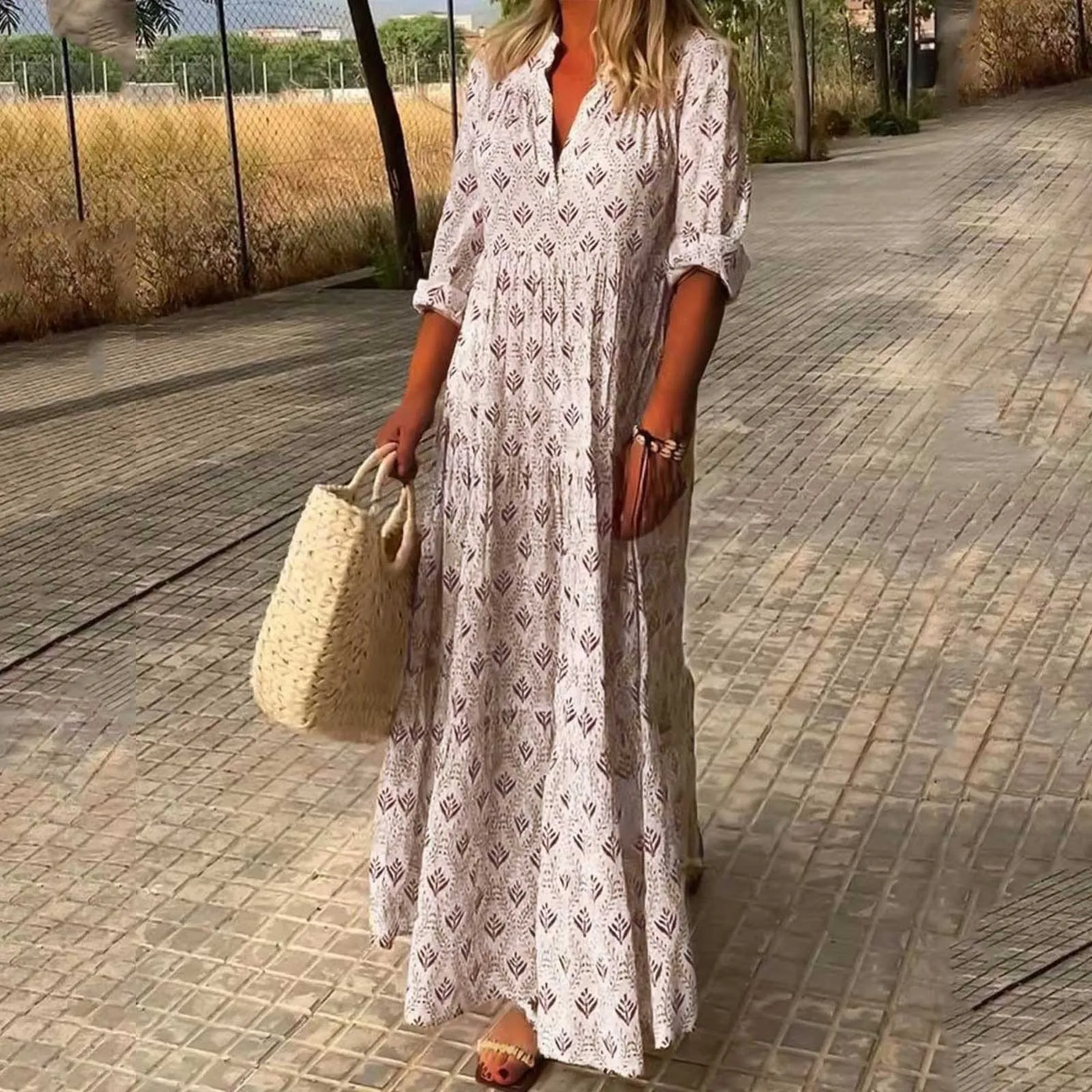 Bohemian Dress Loose Flowy Maxi Dresses Boho Maxi Dress For Women