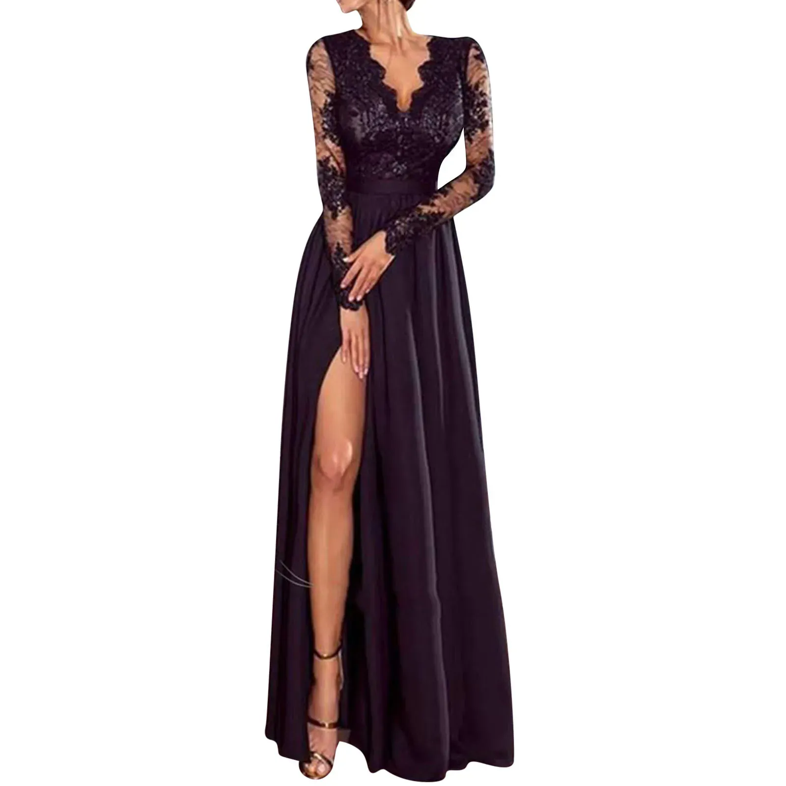 Plus Size Floral Lace Maxi Dress for Women with Short Sleeve and Empire  Waist Floor-Length Polyester Dress from Dhgate Basic & Casual Dresses -  price 22.1