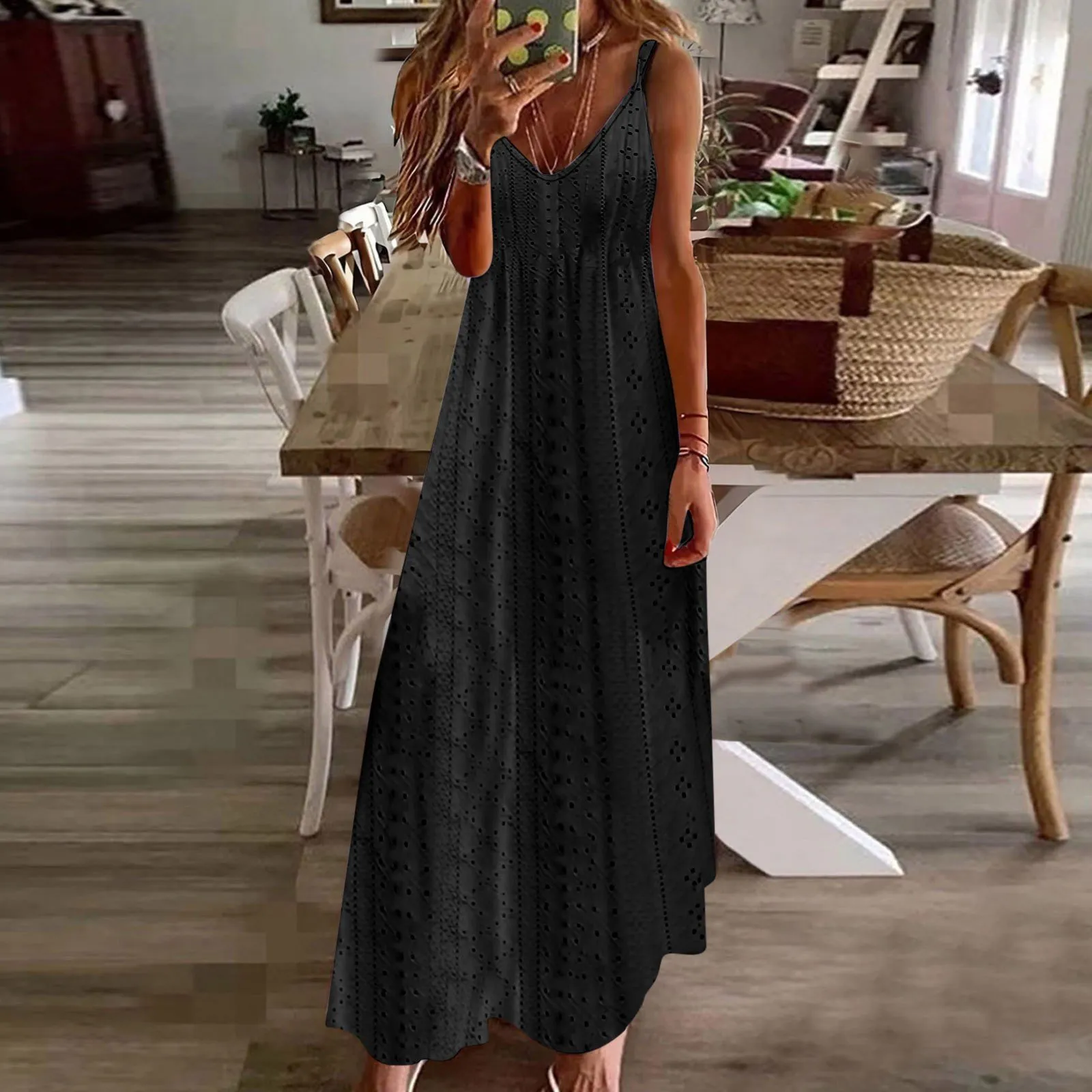 Boho Style Women Solid Color Knee-Length A-Line Dress with Hooded Collar  Polyester Summer Casual from Dhgate Basic & Casual Dresses - price 37.6