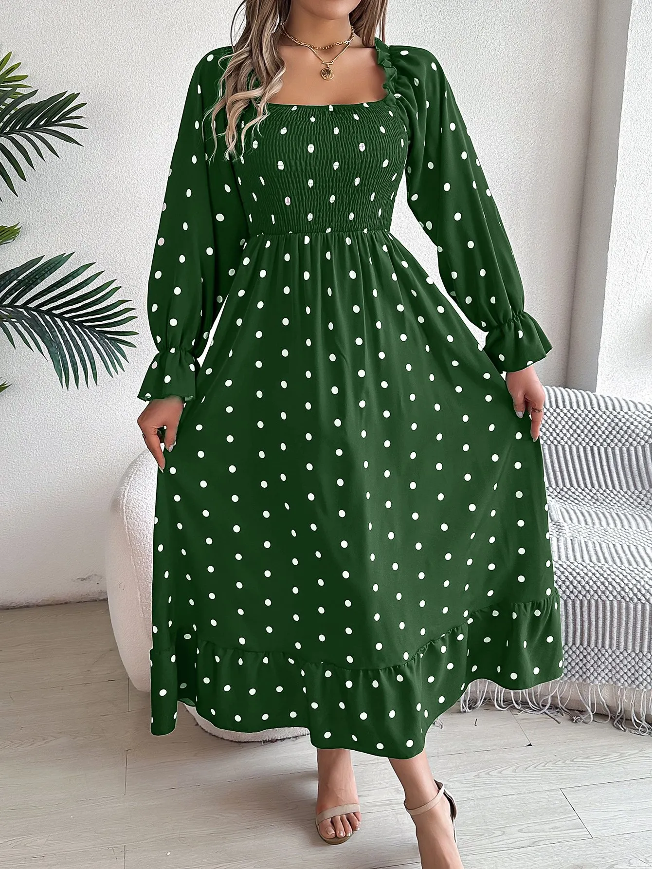 DHgate.com:Womens Polka Dot Casual & Beachy Summer Square DHgate.com:Womens Polka Dot Casual & Beachy Summer Square