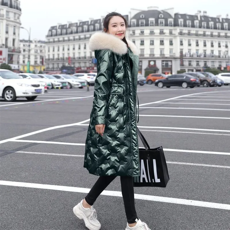 【GLOWNY】韓国人気★ BOUNDERLESS DOWN PUFFER JACKET★3COLOR DHgate.com:Luxurious Korean Shiny Womens Down Jacket: Duck