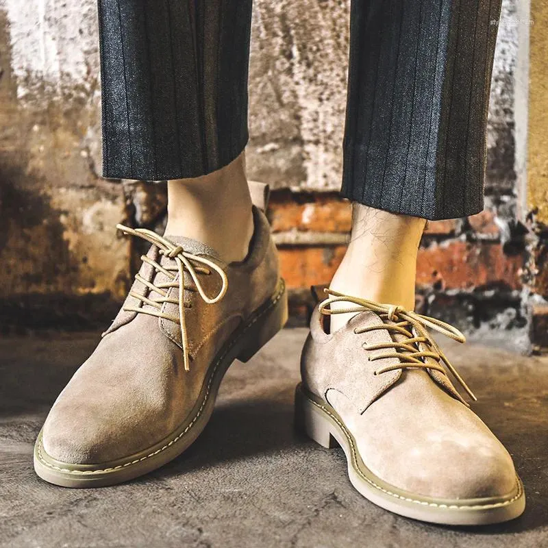 Casual Shoes Spring Suede Leather Men Oxford Sneakers  display picture 2