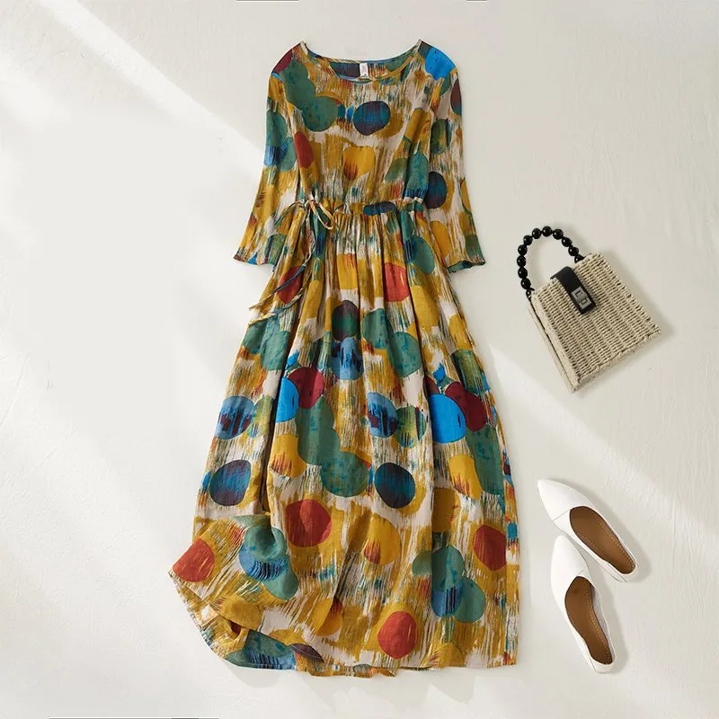 chinese dress ladies Beach Vacation Clothes for Women Summer Outfits Flowy Dresses Wedding Guest  Casual Plus Size Spring Resort Wear 2025 Beach Dresses for Women Vestidos  Elegantes De Mujer Spring (Army Green-S) at Amazon Women's main image 1