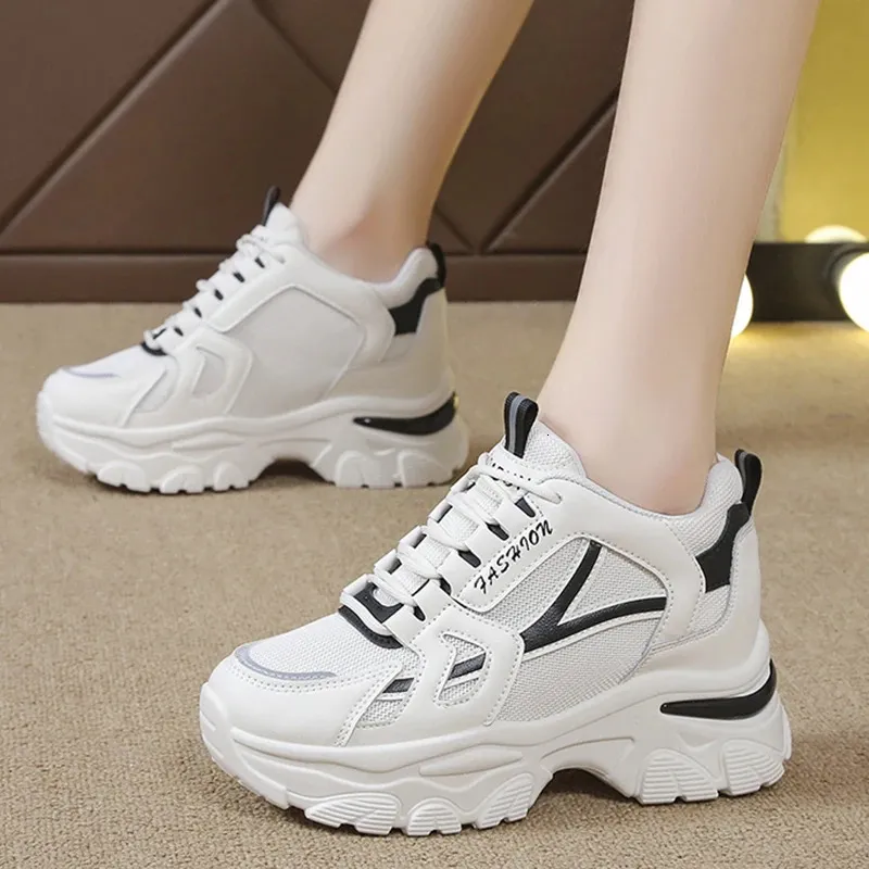 Save Big on Bulk Womens Chunky Platform Shoes Chunky Platform Heels:  Women's Breathable Hidden Heel Sneakers, Thick Bottom Non Slip Chunky  Sports