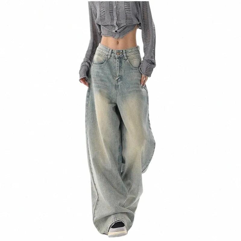 DHgate.com:Vintage Y2K Baggy Denim Jeans for Women - High