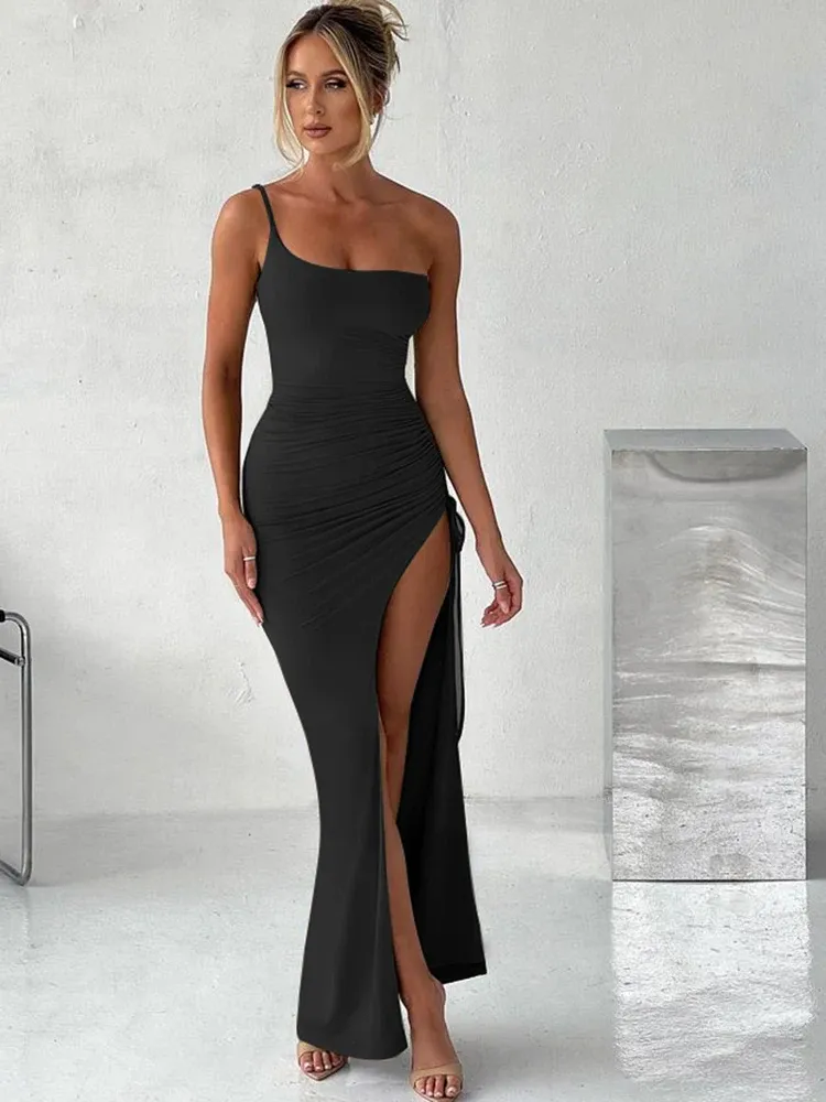 green emerald velvet dress REVERY HIGH SPLIT TANK DRESS | SHIRAZ | THIRD FORM | Women's Australian  Fashion — THIRD FORM main image 1