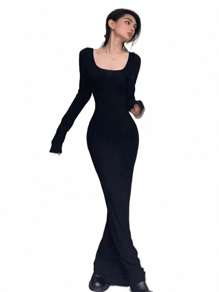 ankle length wrap dress Breanne Faux Wrap Maxi Dress - Slate Blue main image 1