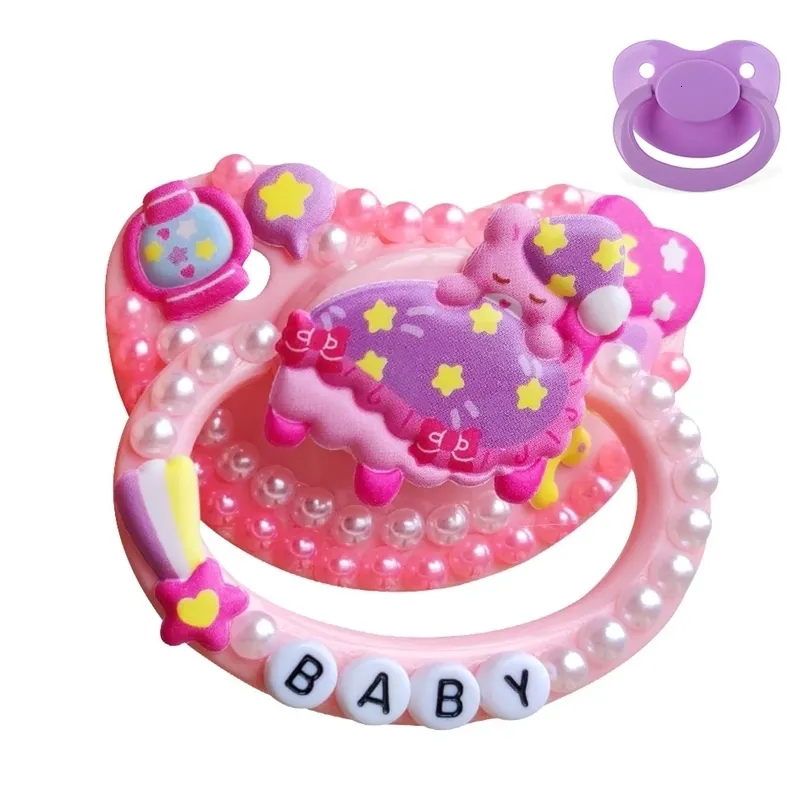 Cute Sleepy Bear Pattern Silicone Pacifier