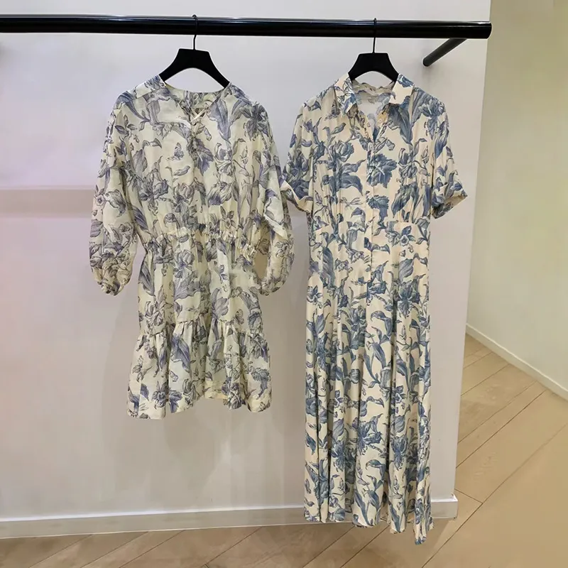 Sandro boho floral dress with long lace sleeves and denim vest piece in  black and white from Dhgate Two Piece Dress - price 78.4