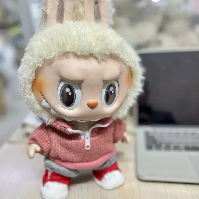 Labubu Time To Chill Doll 38cm Handmade Plush Pendant With Box