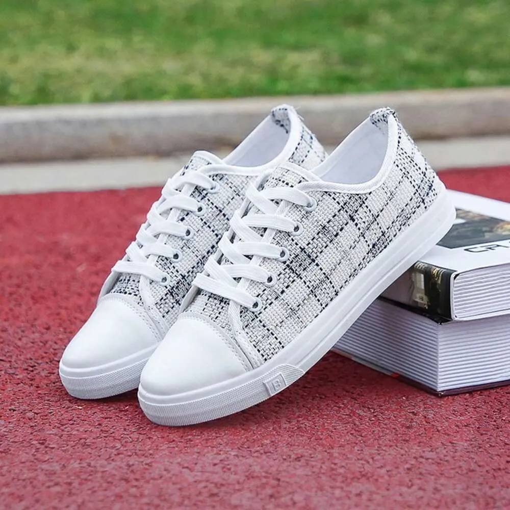 Sneakers Dames Witte Canvas Gympen Lente Zomer Dames Canvas