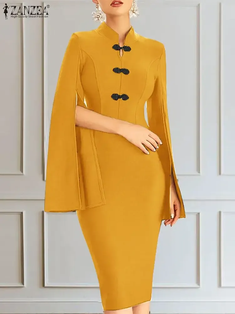 新品タグ付き＊Cape collar Dress 【L'or】 stina / cape collar dress / black black