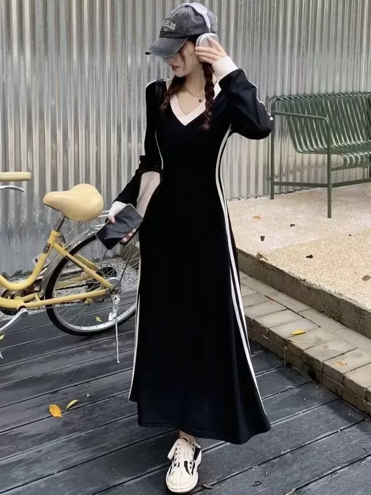 Korean plus size distanced dress