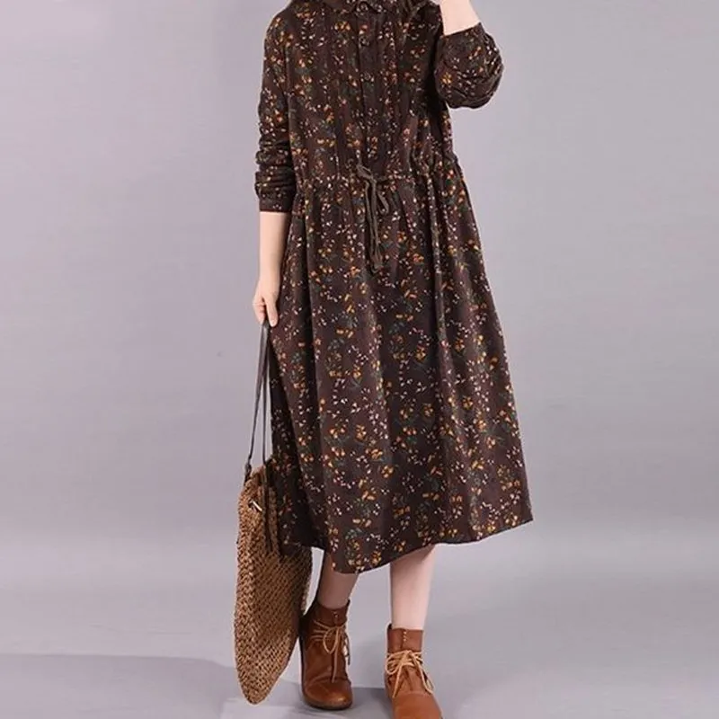 Loose Large Sleeve Vintage Literary Style Dress for Women Spring Autumn  from Dhgate Basic & Casual Dresses - price 42.43