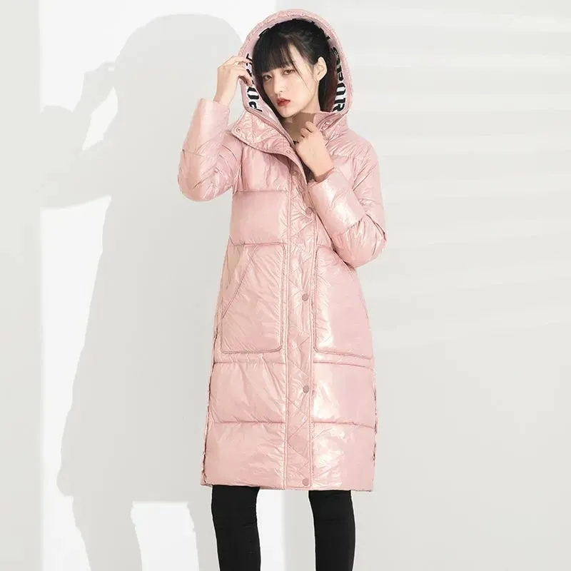 ★ ★ Women's Glossy Mid-Length Down Puffer J2254 DHgate.com:Glossy Mid-Length Down Puffer Jacket: Water