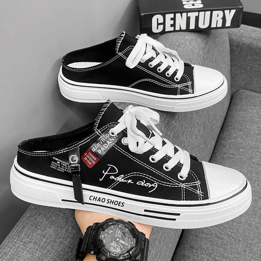 Bulk CYYTL Mens Canvas Summer Tiktok Slippers Backless Sneakers With Platform For Casual Outdoor Fashion Tennis And Work Flat Loafers Style 241111 From Bao13 29.26 DHgate.Com