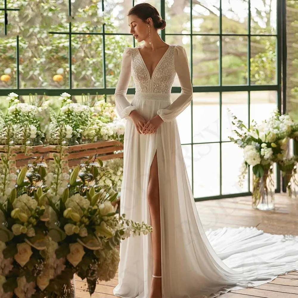 bohemian princess wedding dress Tulle A-line Strapless Princess Wedding Dresses With Lace Appliques, MW1016