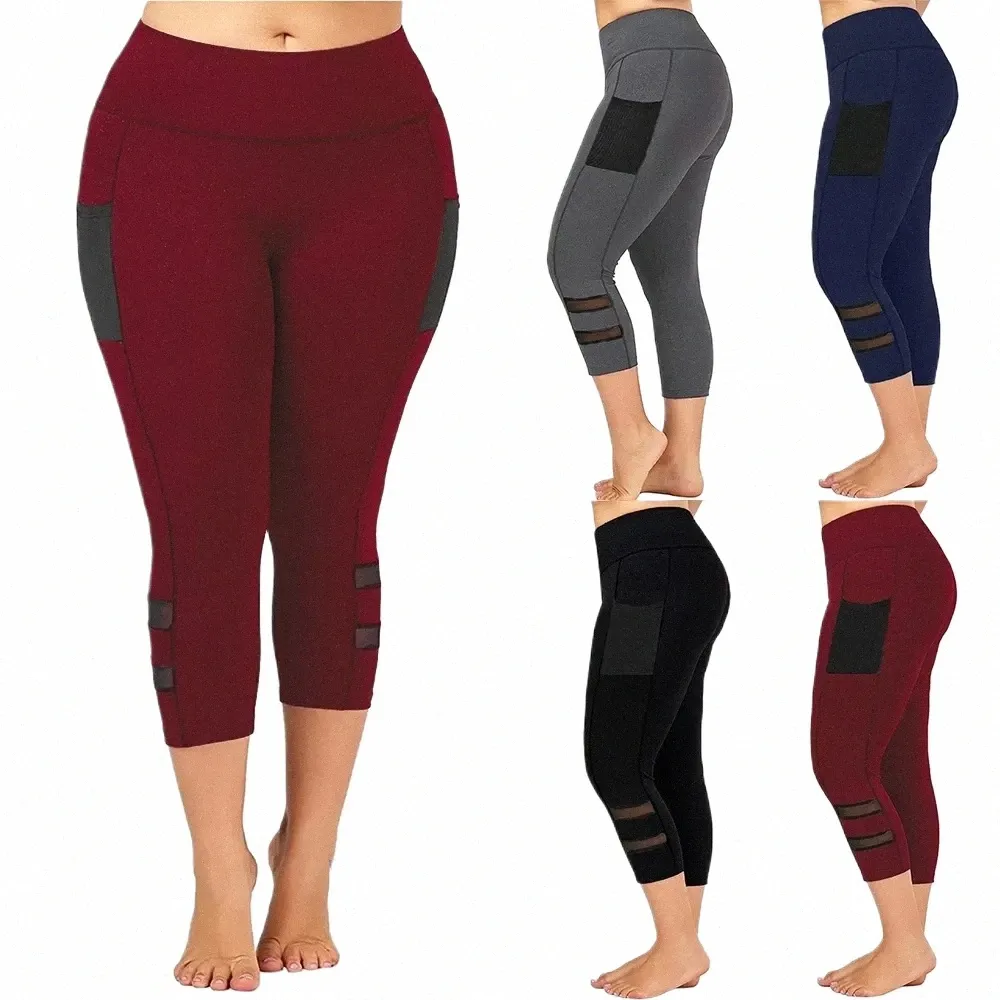 Running Workout Elastic Plus Size Yoga Leggings