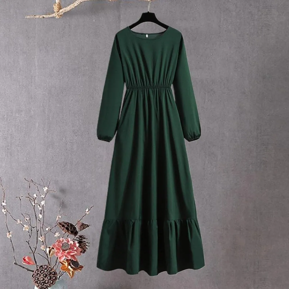 women Autumn Chiffon Hooded Maxi Dress Knee-Length Puff Short Sleeve Solid  Pattern from Dhgate Basic & Casual Dresses - price 22.29