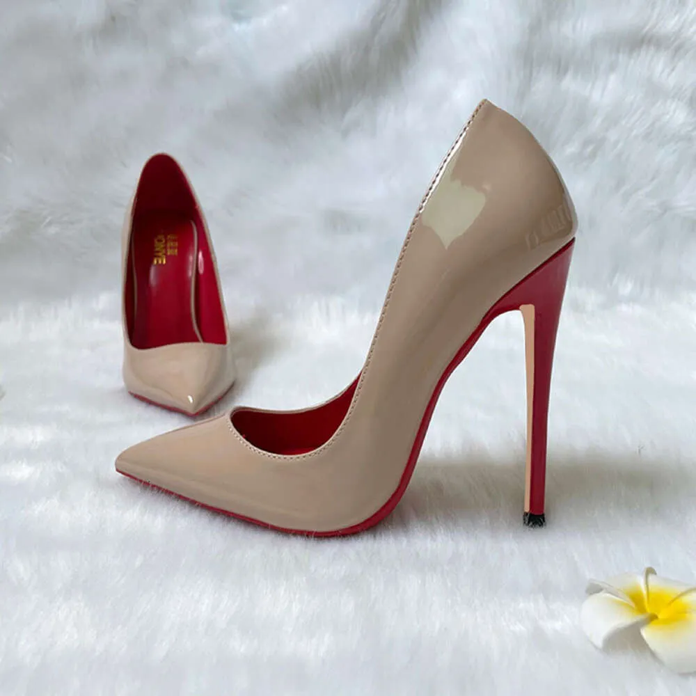 Bulk Pointed Toe Heels: Nude Patent Leather Heels, Classic Court Shoes ...