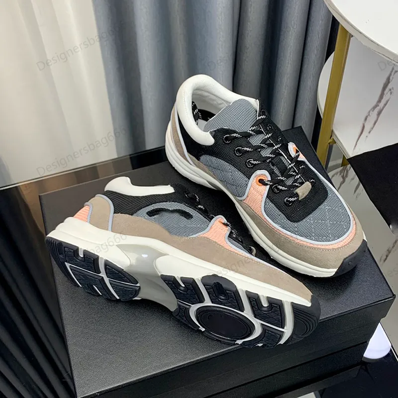 Chaussures de plate-forme de baskets en mailles soudées soudées Femmes  courir les chaussures habillées en lacet