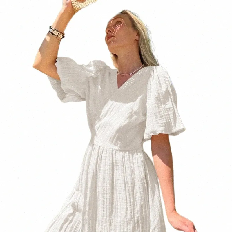swimsuit dress goa beach Muslin Summer Dress Ice Blue – IVALO.COM main image 0