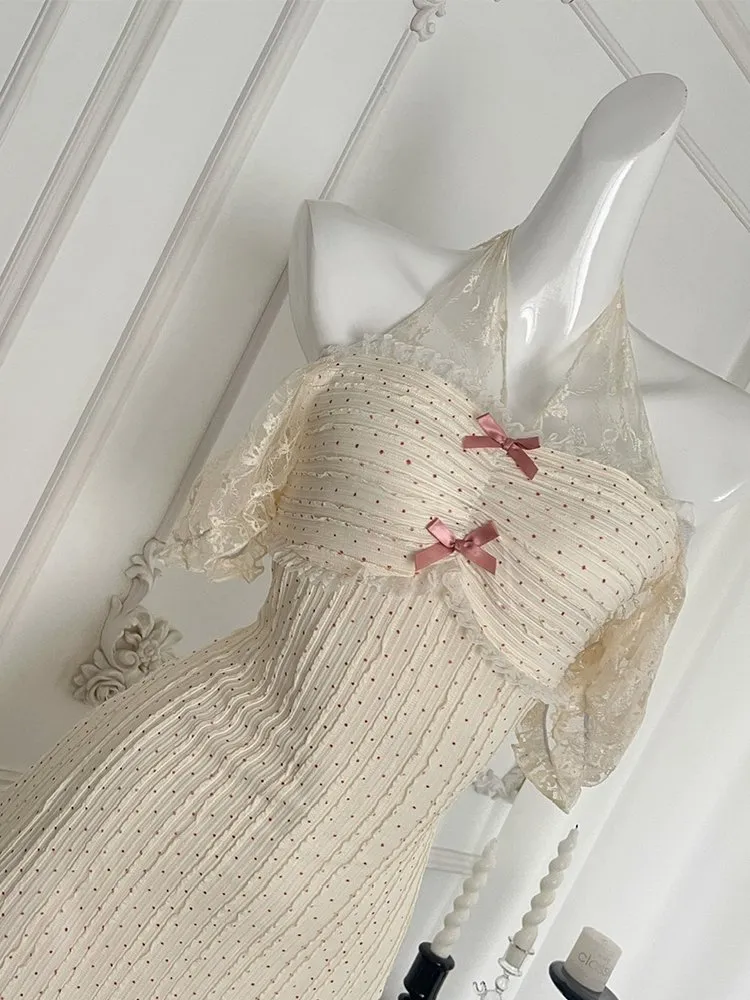 lace prairie dress S/M) 70s White Lace Trim Prairie Maxi Dress – The Clothing Warehouse