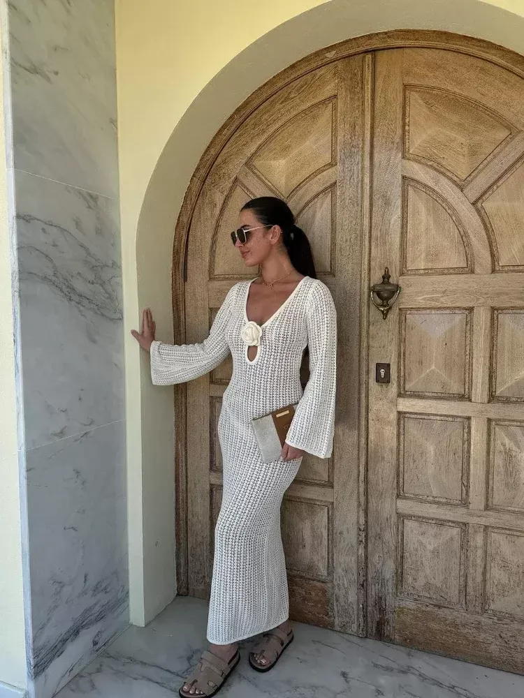 Maxi Dress for Women with Hooded Collar Hollow Out Polyester Short Sleeve Ankle-Length Summer from Dhgate Basic & Casual Dresses - price 41.25 Maxi Dress for Women with Hooded Collar Hollow Out Polyester Short Sleeve Ankle-Length Summer from Dhgate Basic & Casual Dresses - price 41.25