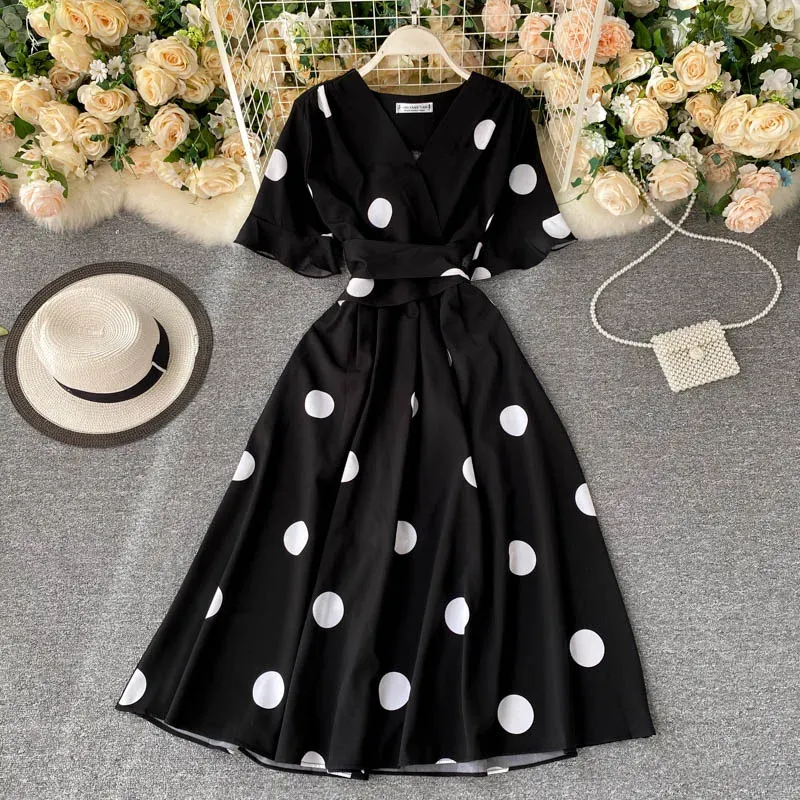 【ANDRESD】新品タグ付き flocky dot pants dress flocky dot pants dress | ANDRESD