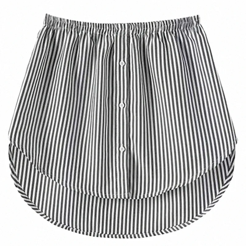 DHgate Plaid Mini Skirt Extender Detachable Hemline Blouse Layering in Cotton for Women Apparel
