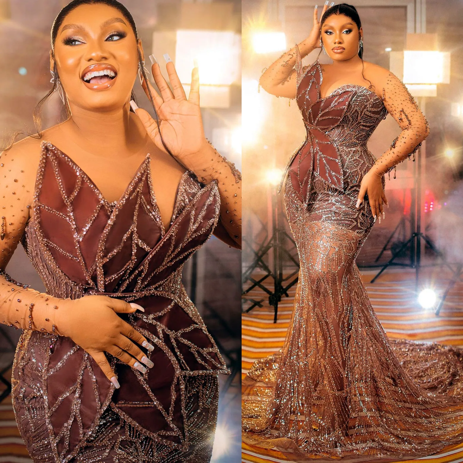maxi dress brown Chocolate Plus Size Tiered Dress – Fashion World ZA main image 1