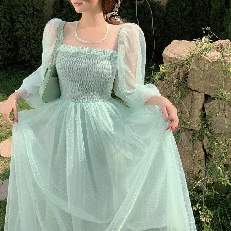 green emerald velvet dress Light Blue Ethereal Essence Fairy Dress Ethereal Dress Ethereal Fashion