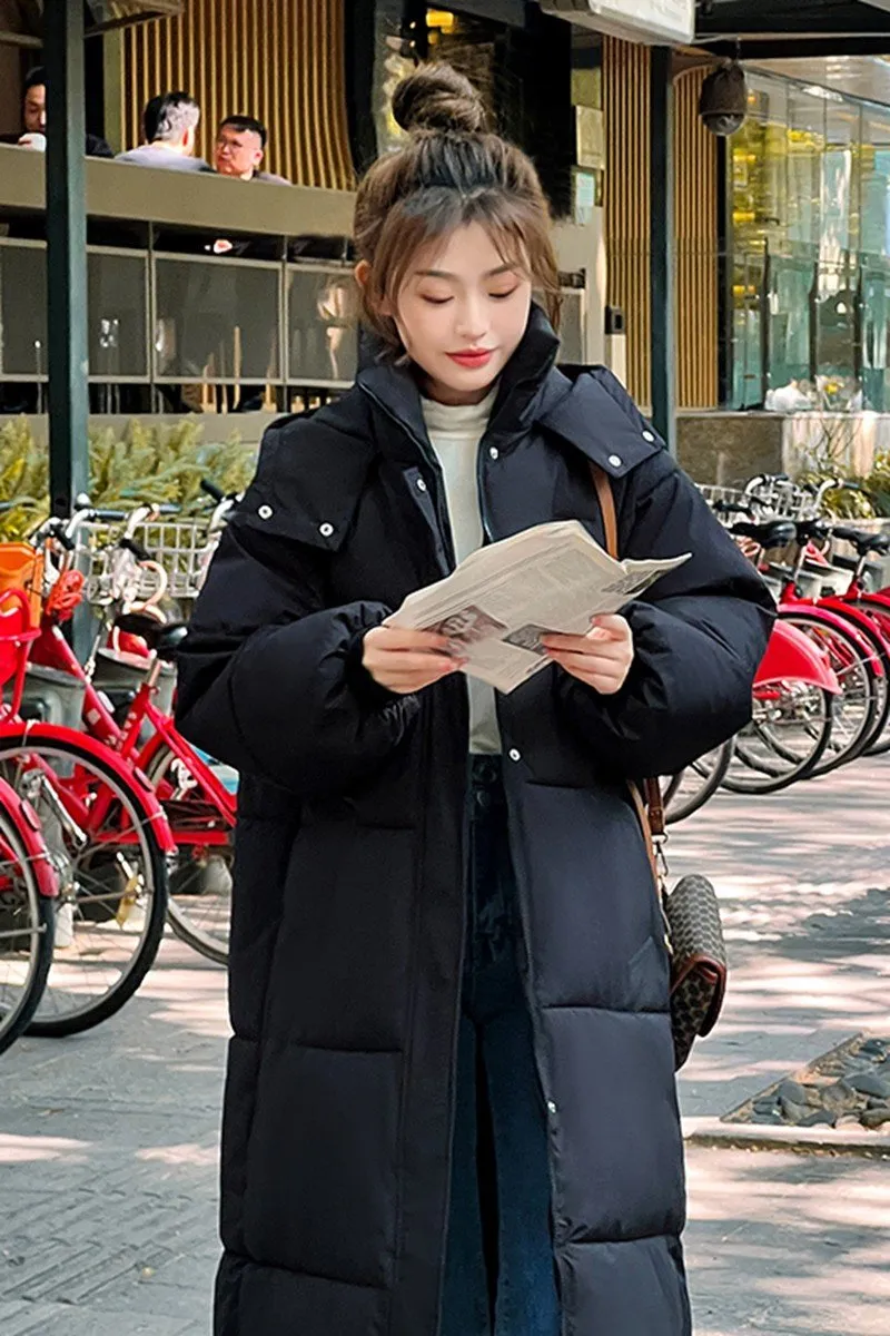 DHgate White Duck Down Hooded Puffer Jackets for Women Warm Windproof Winter Coats Apparel