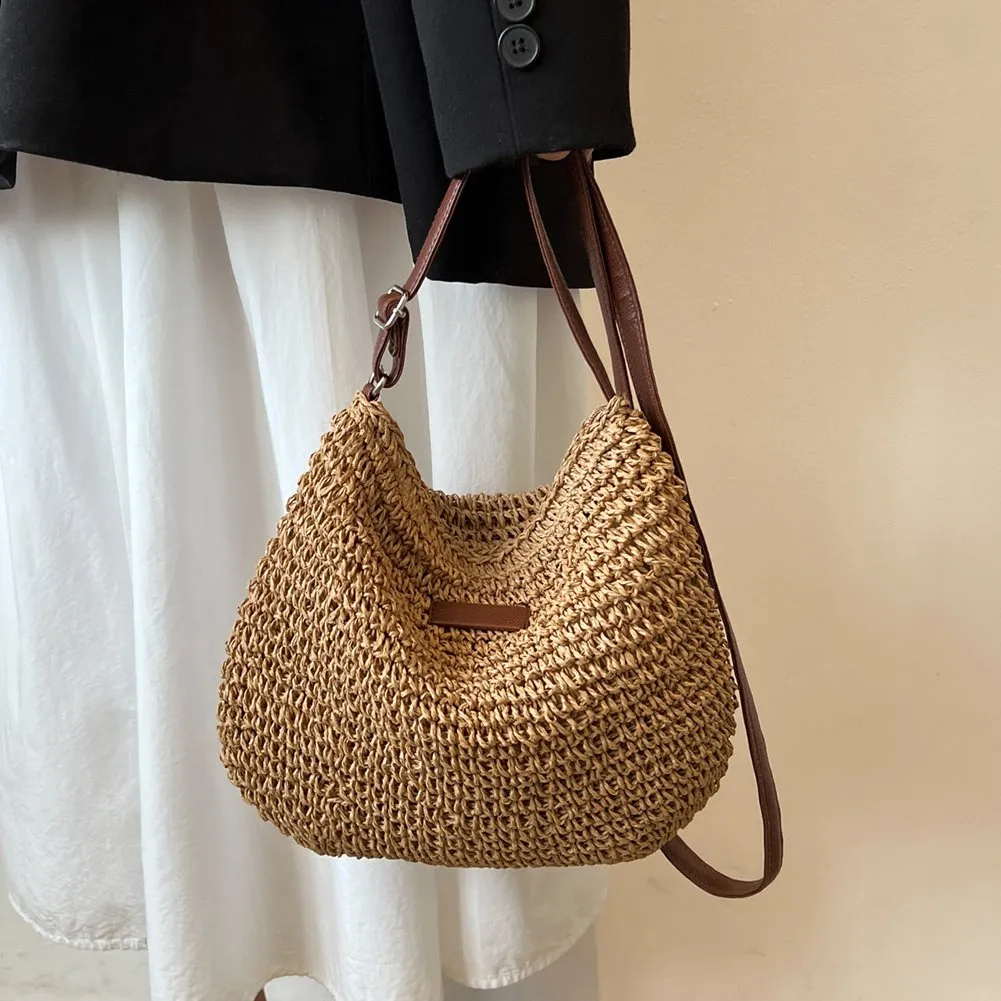 ★LOW CLASSIC★ CROCHET HOBO BAG BROWN DHgate.com:Bohemian Chic: Hollow Weave Satchel Bag - Large