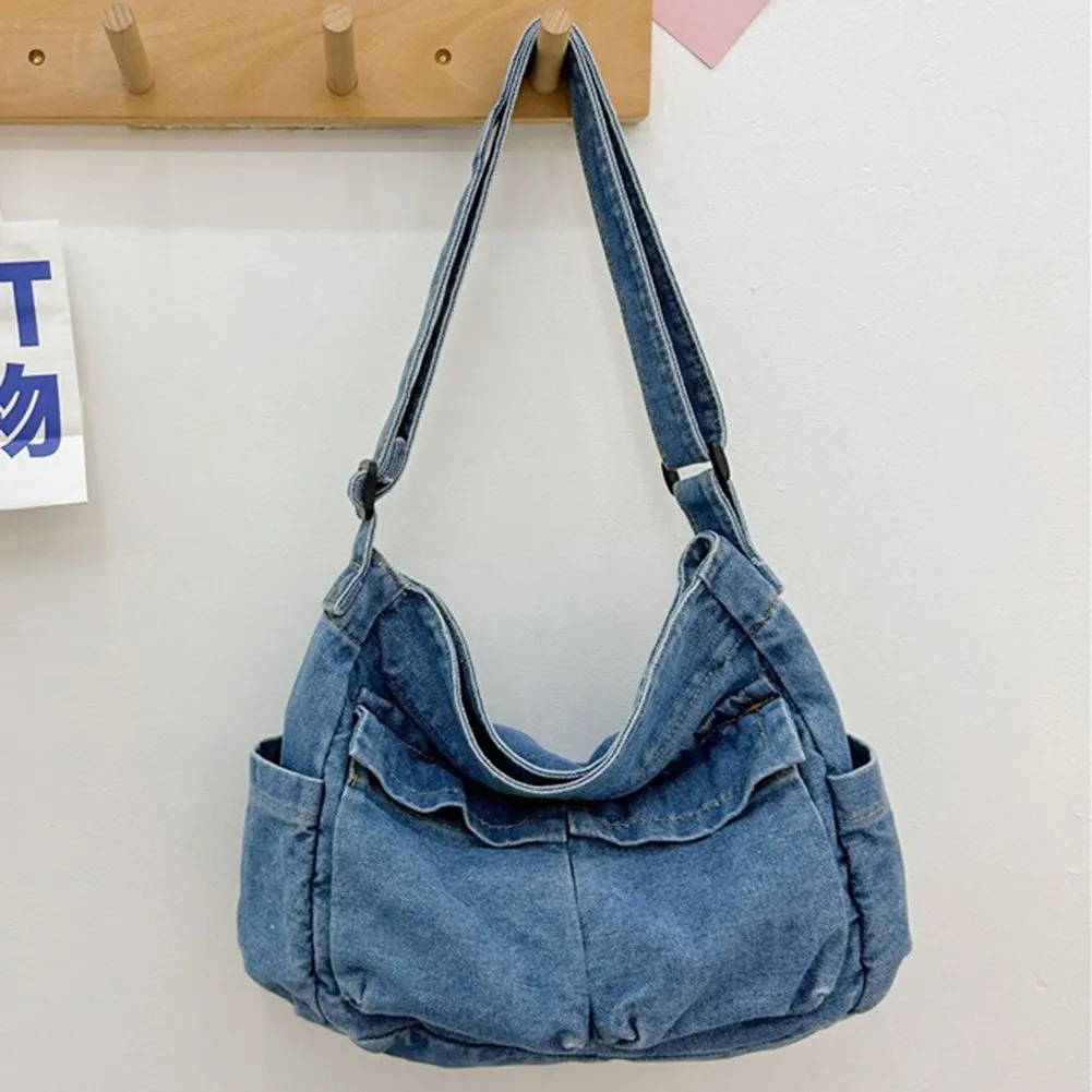 MLB■Denim Vintage Hobo Bag■送料込 DHgate.com:Vintage Denim Hobo Bag for Women - Large Capacity