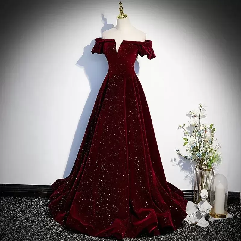 Wine Red One-Shoulder Satin Elegant Party Wedding Dress from Dhgate Urban Sexy Dresses - price 109.27