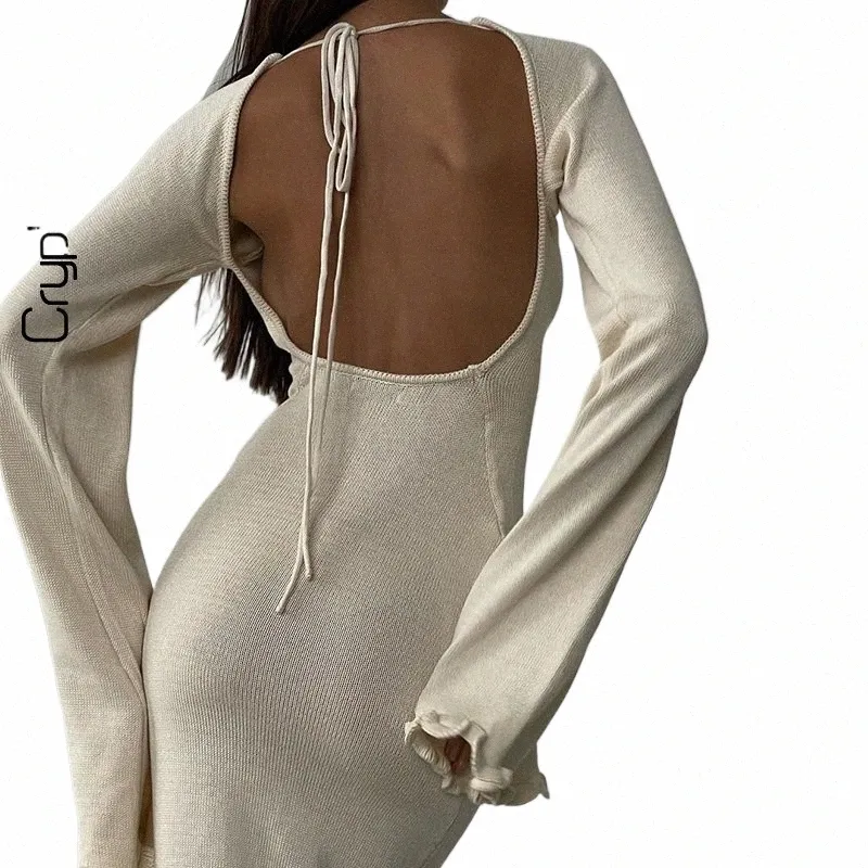 fitted lace wedding dress Wenrine Womens Sweater Maxi Dress Long Sleeve Knit Ribbed Crew Neck Slim  Fit Casual Fall Long Dresses Apricot at Amazon Women's Clothing store