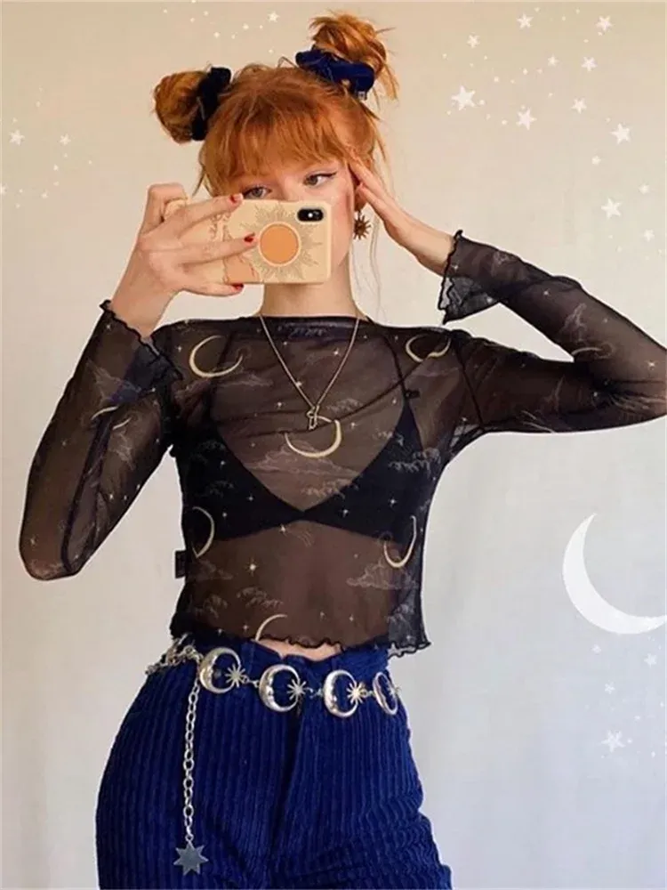 celestial mesh top
