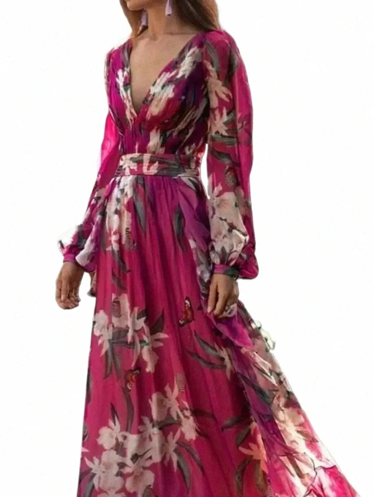 long sleeve floor length velvet dress Long Sleeve Velour Gown With Scarf 12 / Merlot