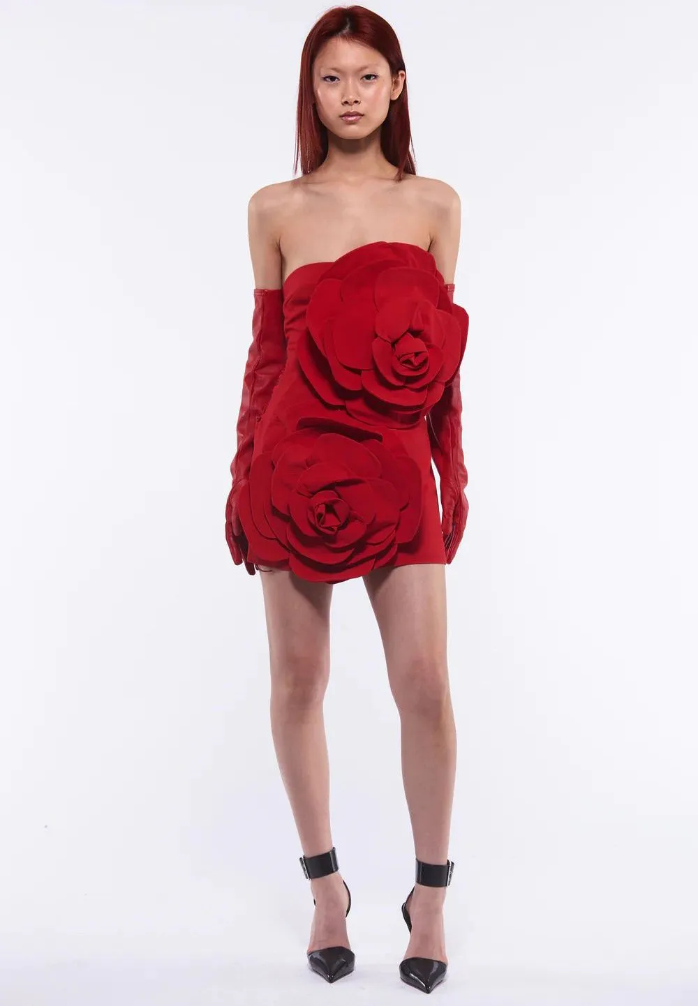 strapless open back dress Pumpkin Bodycon Dress XSmall main image 0