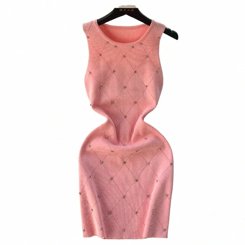 beaded tank dress Lara 51074 Gemma Beaded Tank Midi Dress Ivory / 2