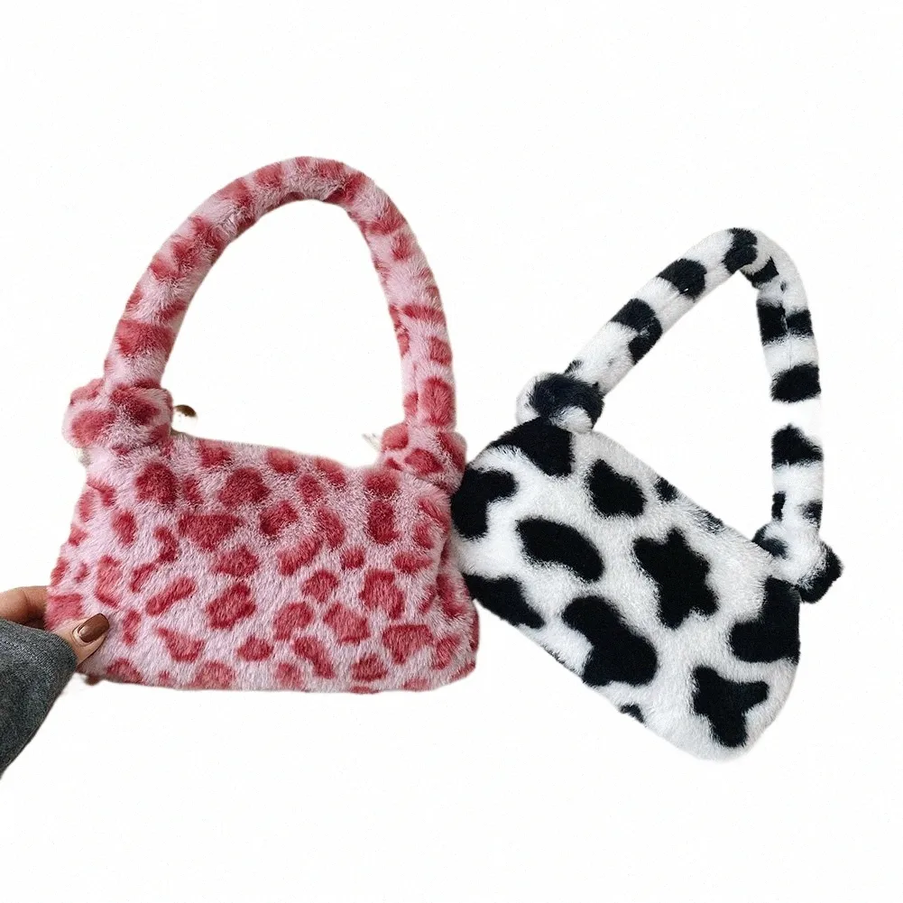 Fluffy cow purse hotsell