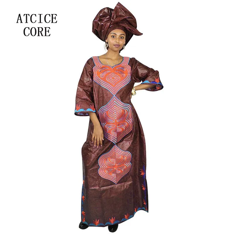 DHgate African Print Maxi Dress for Women with Head Scarf Plus Size Clothing for All Occasions Apparel