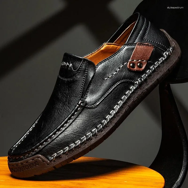 Casual schoenen van een bekend merk voor heren, handgemaakte luxe loafers van echt leer, outdoor sneakers voor mannen, mocassins voor heren._voghion.com