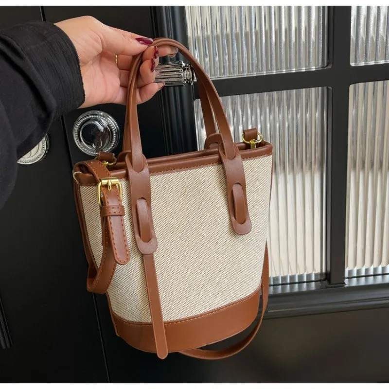 ショルダーバッグ・ポシェット Women's Canvas Bucket Bag SVDFHB702BK DHgate.com:Chic Canvas Bucket Bag - Womens Shoulder
